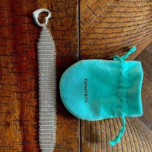 Tiffany & Co. Open Heart Mesh Toggle Bracelet